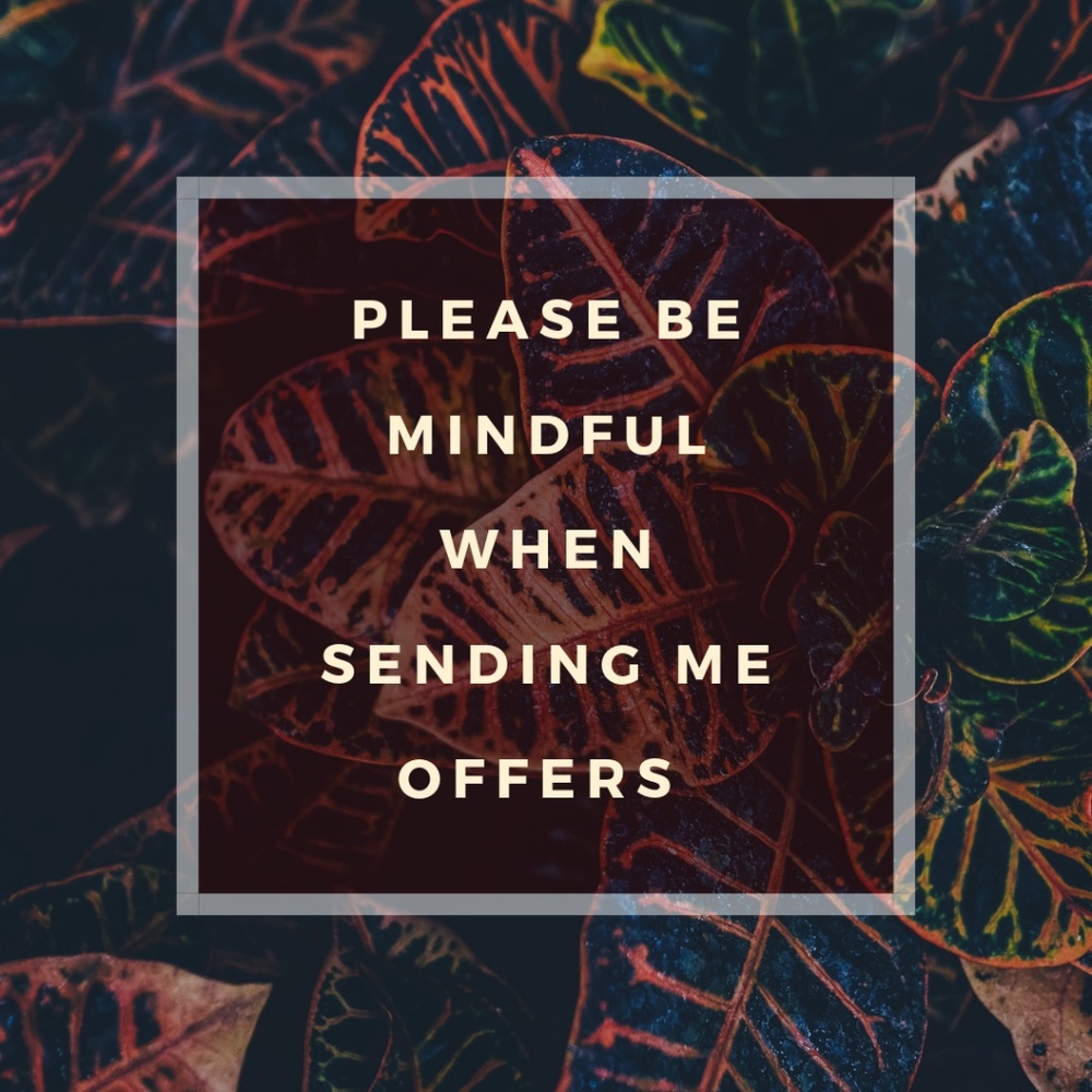 PLEASE BE MINDFUL WHEN YOU MAKE OFFERS.